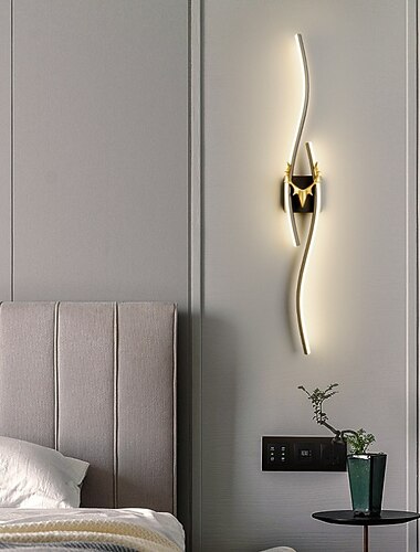 Appliques murales led simple escalier moderne chambre lampe de chevet salon tv fond mur bande lumineuse applique murale de luxe