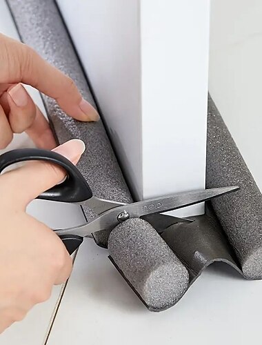 1pc tappo antispiffero da 36,6 pollici sotto la porta antirumore nero tappi per fessure porta d'ingresso paraspifferi per la parte inferiore delle porte regolabile doppia porta tiraggio
