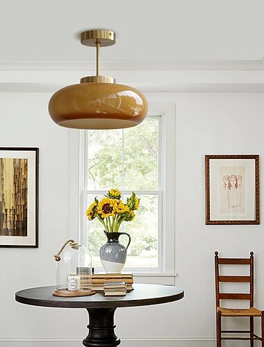 vintage plafondlampen, retro glazen kroonluchter, inbouw kroonluchter licht, unieke messing kroonluchter dineren