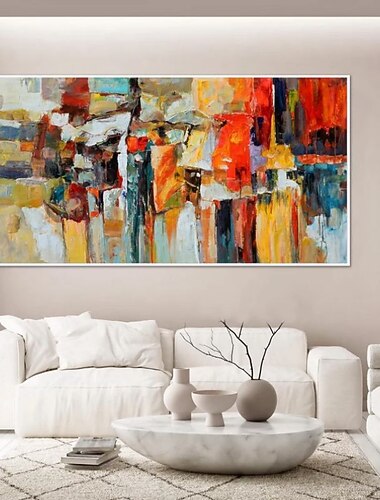 Pittura A Olio Fatta A Mano Su Tela Decorazione Della Parete Di Arte Astratta Moderna Per La Decorazione Domestica Pittura Arrotolata Senza Cornice Non Allungata