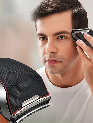 1pc Tagliacapelli per uomini per taglio capelli senza fili Ricaricabile Rifinitore per capelli Kit per toelettatura Rasoio per barba per barbieri domestici Regalo di San Valentino