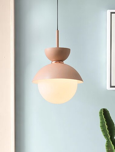 lampade a sospensione a led, design singolo da 7,8 "luci a isola hotel / casa soggiorno e corridoio illuminazione decorativa lampade a sospensione salone di bellezza