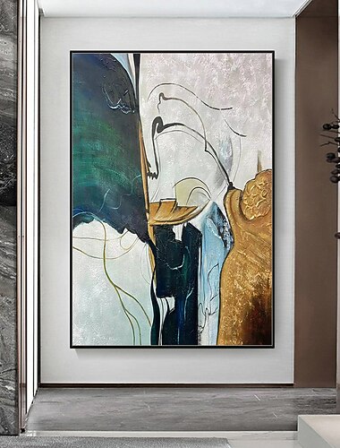 ミンチュラ 手作り ギター 油絵 キャンバス ウォールアート 装飾 モダン 抽象画 ホームデコレーション ロールフレームレス 未延伸絵画