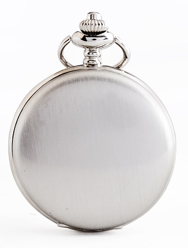  Herren Taschenuhr Hohler Gravur Edelstahl Uhr