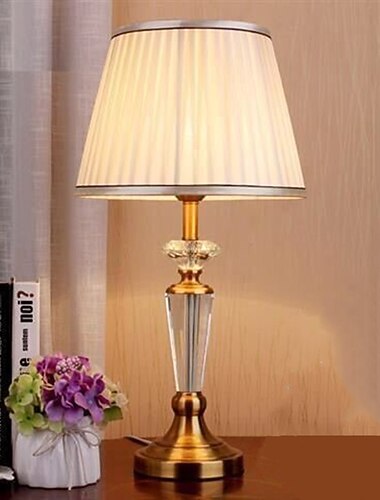 nattbordslamper multiskjerm / ambient lamper krystall / nordisk stil for stue / soverom metall grønn