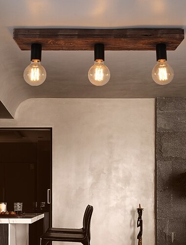 oświetlenie wiejskie oświetlenie sufitowe 60cm drewno jasne oświetlenie rustykalne oświetlenie jadalni oświetlenie kuchenne oświetlenie wyspa oprawa oświetleniowa sufit domu wiejskiego