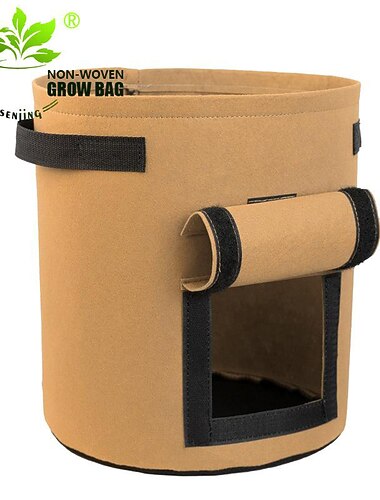 Bolsas para cultivo de plantas, maceta para patatas de jardín doméstico, bolsas para cultivo de verduras de invernadero, bolsa de herramientas para jardín vertical hidratante