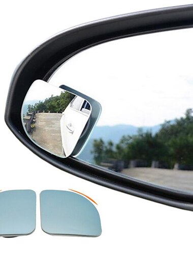 2 stk. Bilrammeløse døde vinkler spejle - 360° bred vinkel universel pasform øget sikkerhed