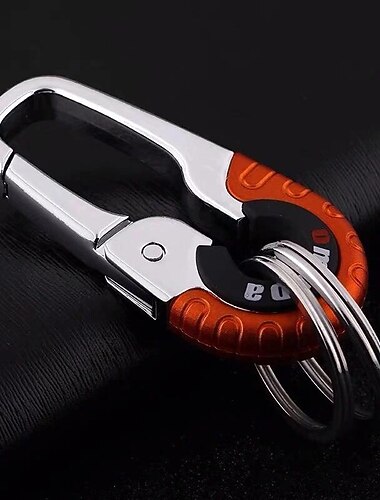 porte-clés de voiture, porte-clés en métal porte-clés en alliage créatif porte-clés pendentif avec porte-clés détachable pour hommes clip de ceinture