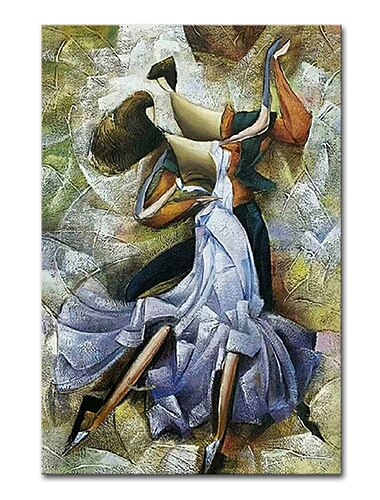 Mintura handgefertigte abstrakte Figur Ölgemälde auf Leinwand Wandkunst Dekoration modernes abstraktes Bild für Wohnkultur gerolltes rahmenloses ungedehntes Gemälde