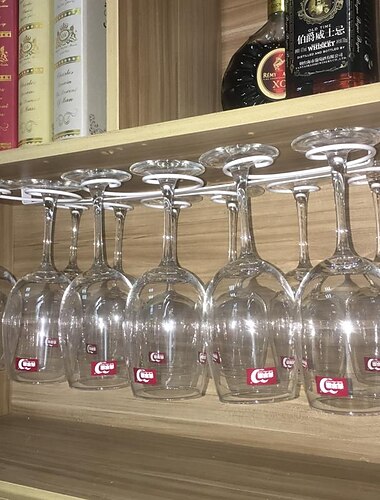 Soporte de copa de vino de estilo europeo gabinete de vino soporte de copa alto soporte de copa colgante creativo boca abajo soporte de copa colgante soporte de copa de vino para el hogar