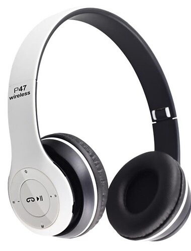 P47 Headset Trådlösa Bluetooth Stereo hörlurar Fällbara sportöronsnäckor Handsfree Stöder TF-minneskort MP3-spelare för Android Alla hjärtans dag present