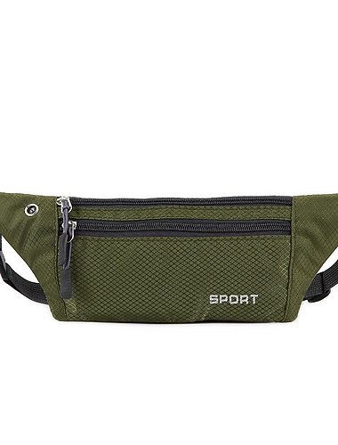 Sac de taille hommes et femmes sports de plein air téléphone portable sac de taille en nylon étanche sac de taille de course sac de messager près du corps