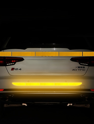 5 teile/satz auto reflektierende aufkleber wasserdichte auto warnung aufkleber reflexband auto aufkleber aufkleber kofferraum körper auto zubehör