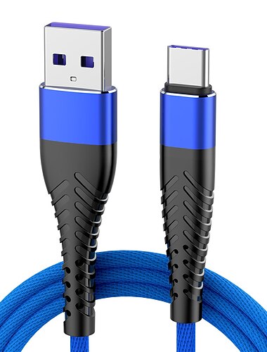 2 Paquet Câble de Données USB 5A pour iPhone Câble de Chargement Rapide Pour Téléphone Android type c xiaomi huawei Samsung Fil de Charge Pour iPad