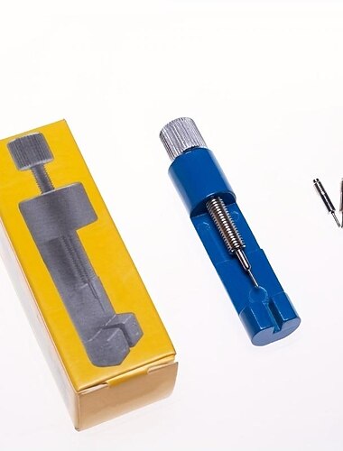 kellon korjaustyökalu kellon rannekkeen tappi säädettävä irrotin täysmetallinen hihnan linkin poisto 3-nastainen korjaustyökalu itse tekemiseen