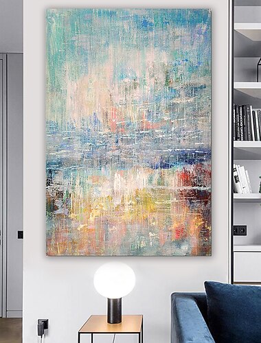  Peinture a l\'huile a la main peint a la main art mural abstrait ciel blueseascape paysage decoration de la maison decor toile roulee sans cadre non etire