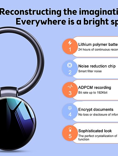 záznamník nahrávání hlasem aktivovaný záznamník, mp3 přehrávač audio záznamník s přehráváním s redukcí hluku pro obchodní jednání