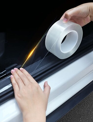 Tira anticolisión universal para coche, cinta nano, umbral de coche a prueba de arañazos, película transparente, borde de puerta, borde, pegatinas protectoras para coche