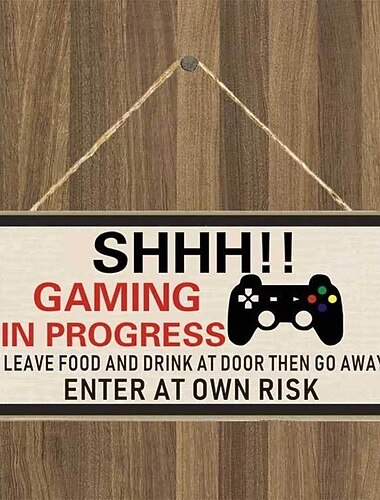 1kpl pelin seinäteline, pelikuvioinen laattakyltti wll sisustustarvikkeita, lemmikkikauppaan kahvilahuoneen sisustukseen taloustavarat 4''x8'' (10cmx20cm)