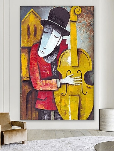  gestreckte OElgemaelde handgemalte Leinwand abstrakte zeitgenoessische moderne hochwertige Picasso bereit zu haengen