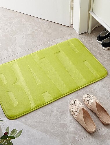 memory foam badmatta, kullerstens superabsorberande badmatta, maskintvättbar och ultramjuk, badrumstillbehör