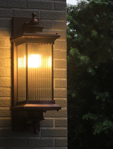 屋外照明器具 ウォールマウント アルミニウム 防水 ip65 外壁 lantern30w 防錆 外側 黒い壁取り付け用燭台 ポーチライト 家のガレージ用 戸口 暖かい白 85-265v