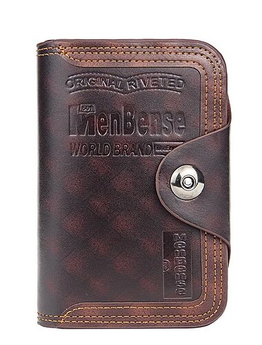 Nouveau portefeuille pour hommes porte-cartes de crédit en cuir court portefeuille avec poche à pièces porte-cartes trifold pochette pour homme sac à argent
