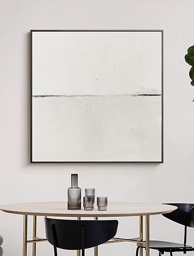 main peinture à l'huile toile mur art décoration moderne nordique wabi-sabi style abstrait minimaliste pour salon décor à la maison roulé sans cadre non étiré peinture