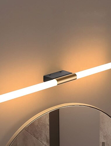 LED יהירות עמיד למים ip20 23.6 אינץ' אור מראה מודרני לבן מינימליסטי גוף תאורה אמבטיה אלומיניום ברזל גוף תאורה קיר פמוט לקיר