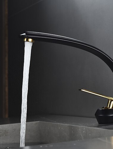 baterie baterie chiuveta baie, un singur maner robinete chiuveta cu o gaura baterie baie cu finisaj cromat cu furtun de apa calda si rece