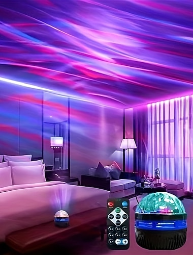led sterrenhemel projectie licht mini afstandsbediening projector usb plug-in kleurrijke sfeer klein nachtlampje