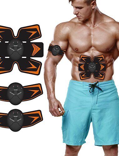Autocollants d'entraînement pour muscles abdominaux EMS stimulateur abdominal électrique masseur minceur corporel pour hommes et femmes perte de poids cadeau de Saint-Valentin