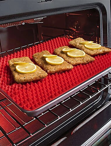 pyramide ustensiles de cuisson pan 4 tapis de cuisson en silicone antiadhésif tampons moules tapis de cuisson four plaque de cuisson feuille ustensiles de cuisine