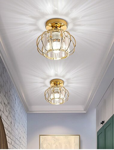 l.t אורות led תקרה אור תעשייתי בסגנון כלוב תעשייתי נברשת פלאש מאוורר מתכת גימורים בסגנון מודרני צבוע מנורת תקרה למסדרון 110-240v