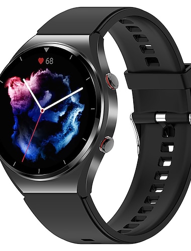 696 E09 Reloj inteligente 1.32 pulgada Pulsera inteligente Bluetooth Podómetro Recordatorio de Llamadas Seguimiento del Sueño Compatible con Android iOS Unisexo Marcación personalizada Siempre a la