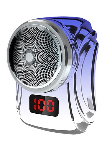 ماكينة حلاقة كهربائية قابلة للشحن USB ماكينة حلاقة رقمية صغيرة محمولة متعددة الوظائف للسفر 0.1 مللي متر ماكينة حلاقة رجالية بدون بقايا