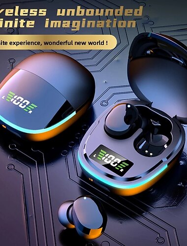 Auriculares Bluetooth TWS G9S Inalámbricos Auriculares HiFi Impermeables con Reducción de Ruido Auriculares Deportivos con Micrófono para Smartphones Regalo de San Valentín