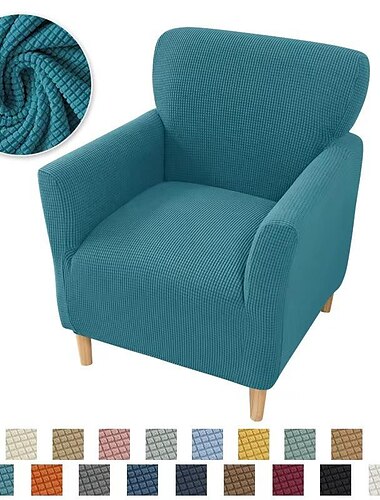 Stretch Armchair Slipcover For Pet Single Sofa Cover  1 Seater Couch Furniture Protector with Elastic Bottom for Kids,Pet