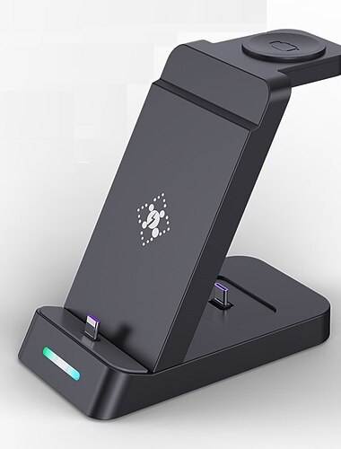 Trådløs Oplader Trådløs ladestander CE Hurtig trådløs opladning 3 i 1 Til Universel