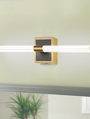 Lâmpada frontal de espelho led tira de banheiro lâmpada de parede sala de estar lâmpada do corredor da escada tubo de bronze lâmpada de cabeceira do quarto