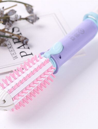 mini acconciatore elettrico bigodino da viaggio arricciacapelli asciugacapelli strumento per lo styling piastra per capelli arricciacapelli ionico spazzola calda professionale