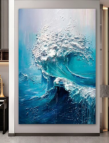 ハング塗装油絵 手描きの 縦式 抽象画 近代の 内枠を含めます