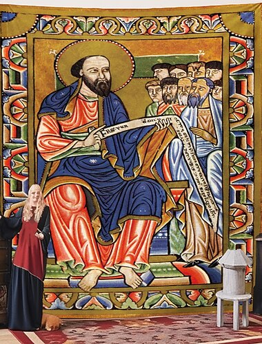 Středověká malba tapisérie středověká tapisérie nástěnná umění dekorace fotografické pozadí deka závěs domov ložnice obývací pokoj dekorace