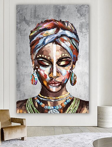 Pintura al óleo hecha a mano lienzo pared arte decoración figura retrato para decoración del hogar enrollado sin marco pintura sin estirar