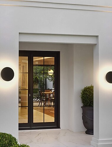 LED Außen-/Innenwandleuchte IP65 wasserdicht 5,9" Acryl Aluminium 18W 3000-6000K Wandbeleuchtung 1500-1600lm AC85-265V