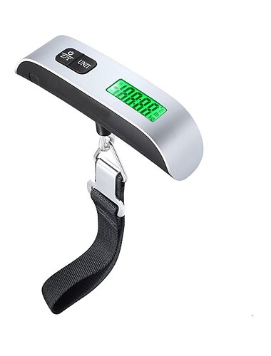 110lb/50kg digitale handbagage bagageweegschaal met backlight lcd-scherm