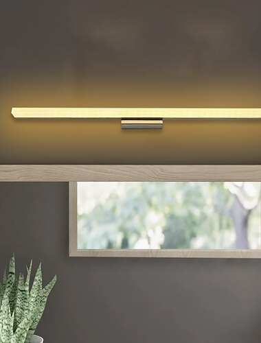 forfængelighedslys led spejl frontlampe vandtæt ip20 led badeværelseslys over spejl vægbelysningsarmaturer til badeværelse soveværelse stue skab 110-240v