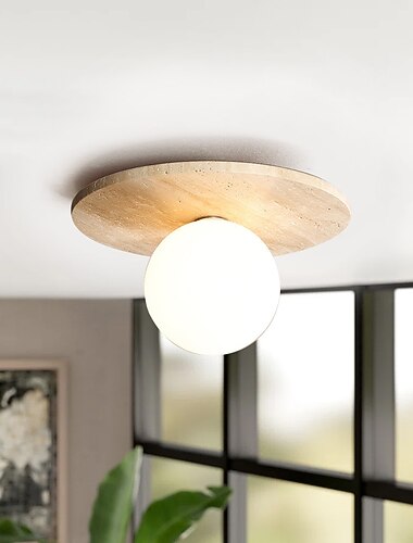 Plafoniera cu led 12cm forme geometrice lumini cu montare incastrata lemn ceramica stil artistic plafoniera stil formal pentru coridor alb cald 110-240v