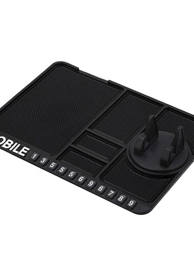 Support de téléphone pour tableau de bord Portable Multifonction Antidérapant Support de téléphone pour Automatique Tableau de Bord Compatible avec Samsung Galaxy iPhone Accessoire de Téléphone